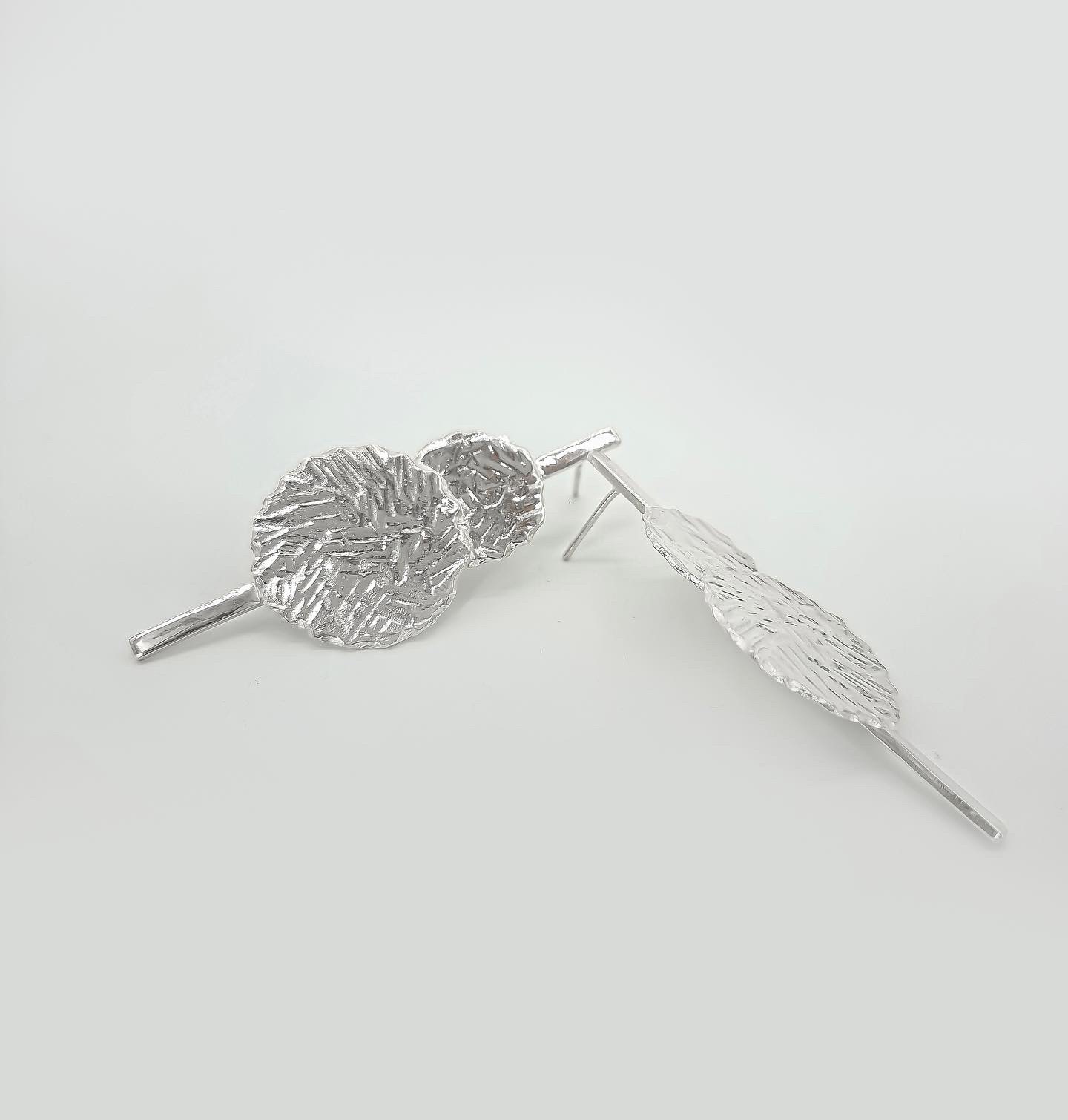 IKANI ხელნაკეთი ვერცხლის საყურე - სამკაული ქალებისთვის - სურათი 5