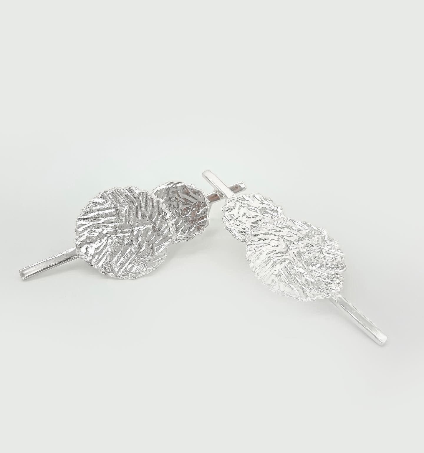 IKANI ხელნაკეთი ვერცხლის საყურე - სამკაული ქალებისთვის - სურათი 4