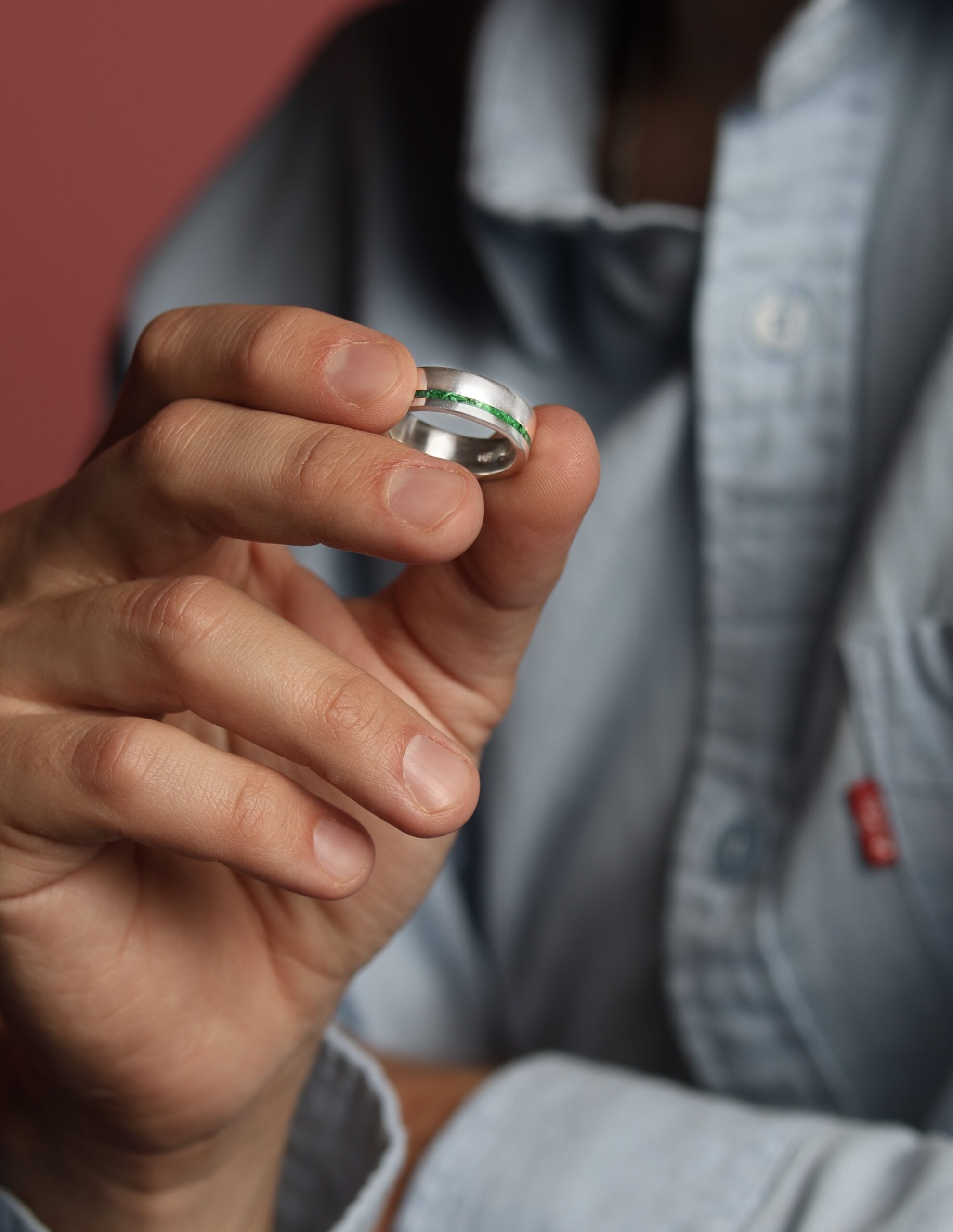 IKANI ხელნაკეთი ვერცხლის ბეჭედი, დამზადებულია უმაღლესი 925 სინჯის ვერცხლით - სურათი 2