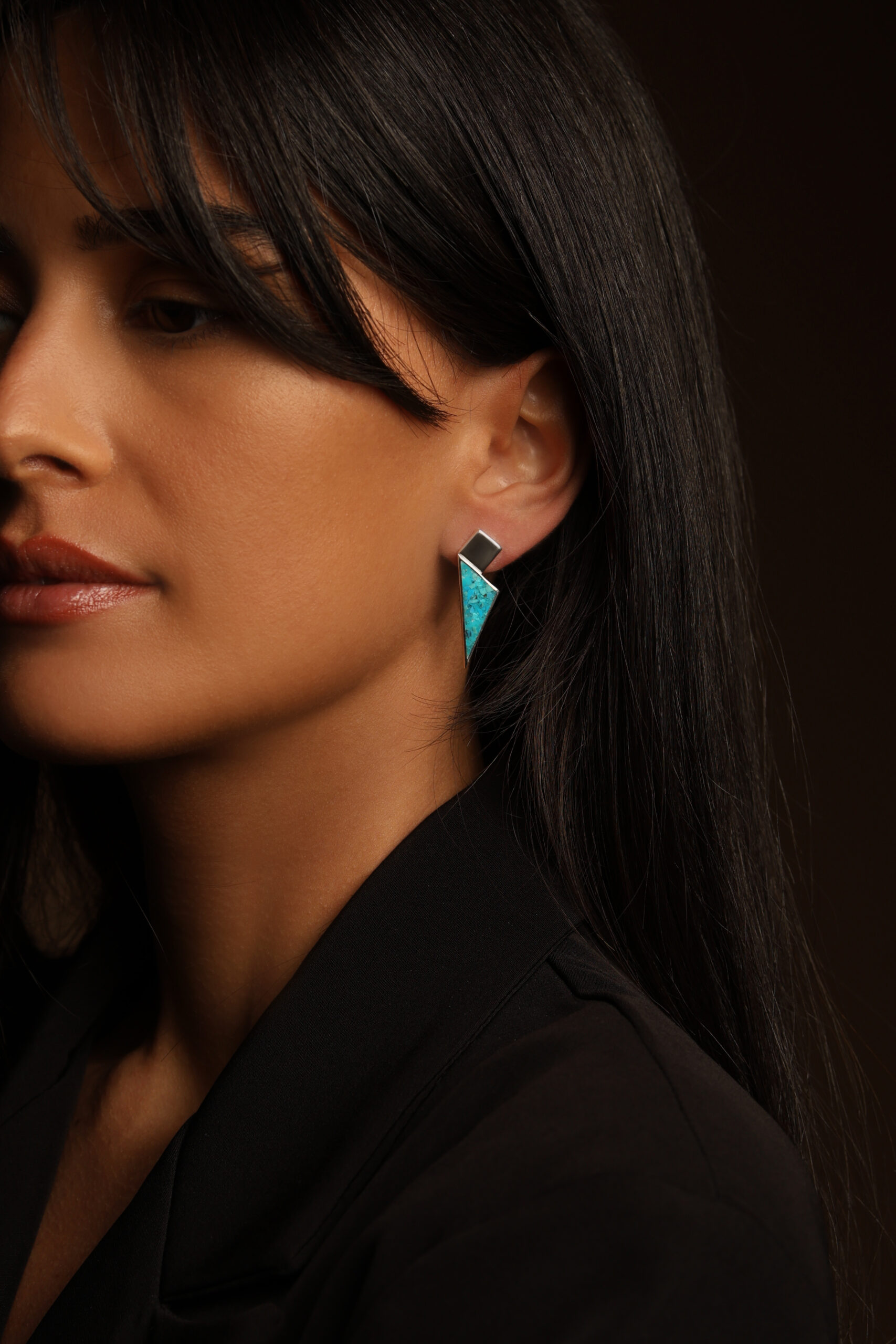 IKANI ხელნაკეთი ვერცხლის საყურე, დამზადებულია უმაღლესი 925 სინჯის ვერცხლით - სურათი 2