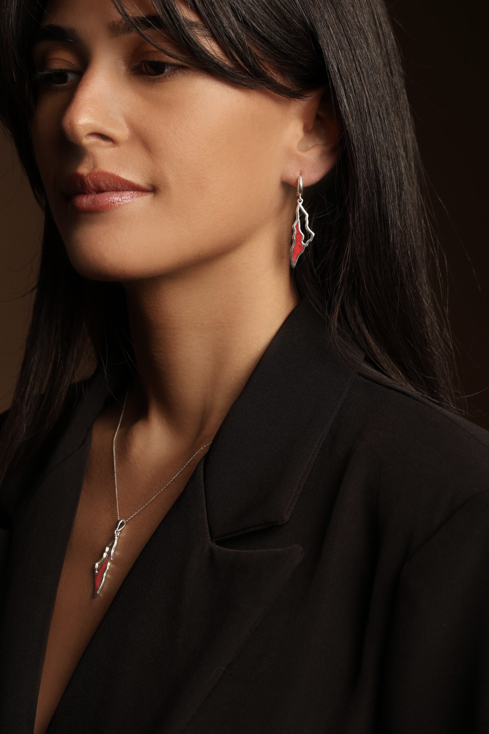 IKANI ხელნაკეთი ვერცხლის საყურე, დამზადებულია უმაღლესი 925 სინჯის ვერცხლით - სურათი 3