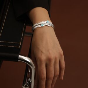 IKANI ხელნაკეთი ვერცხლის სამაჯური, დამზადებულია უმაღლესი 925 სინჯის ვერცხლით